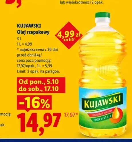 Olej rzepakowy Kujawski