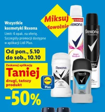 Kosmetyki Rexona +4 warianty