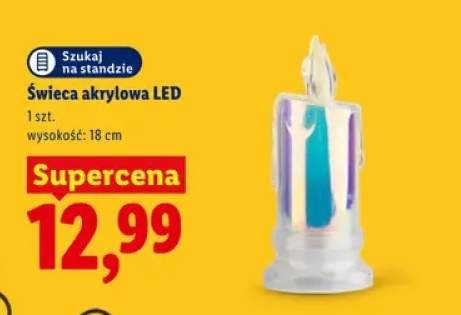 Świeca akrylowa LED