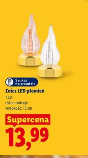 Znicz LED płomień