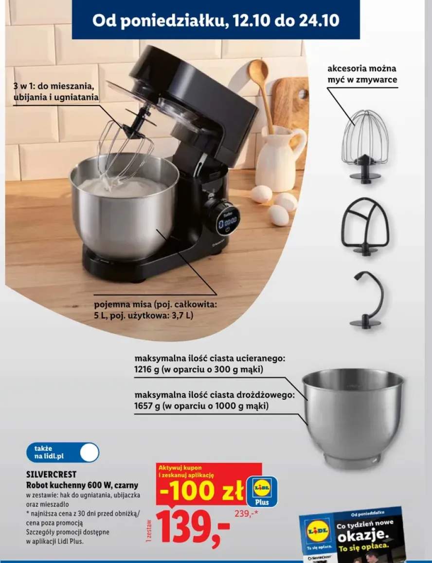 Robot kuchenny czarny Silvercrest