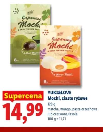 Mochi ciasto ryżowe matcha Yuki & Love +3 warianty
