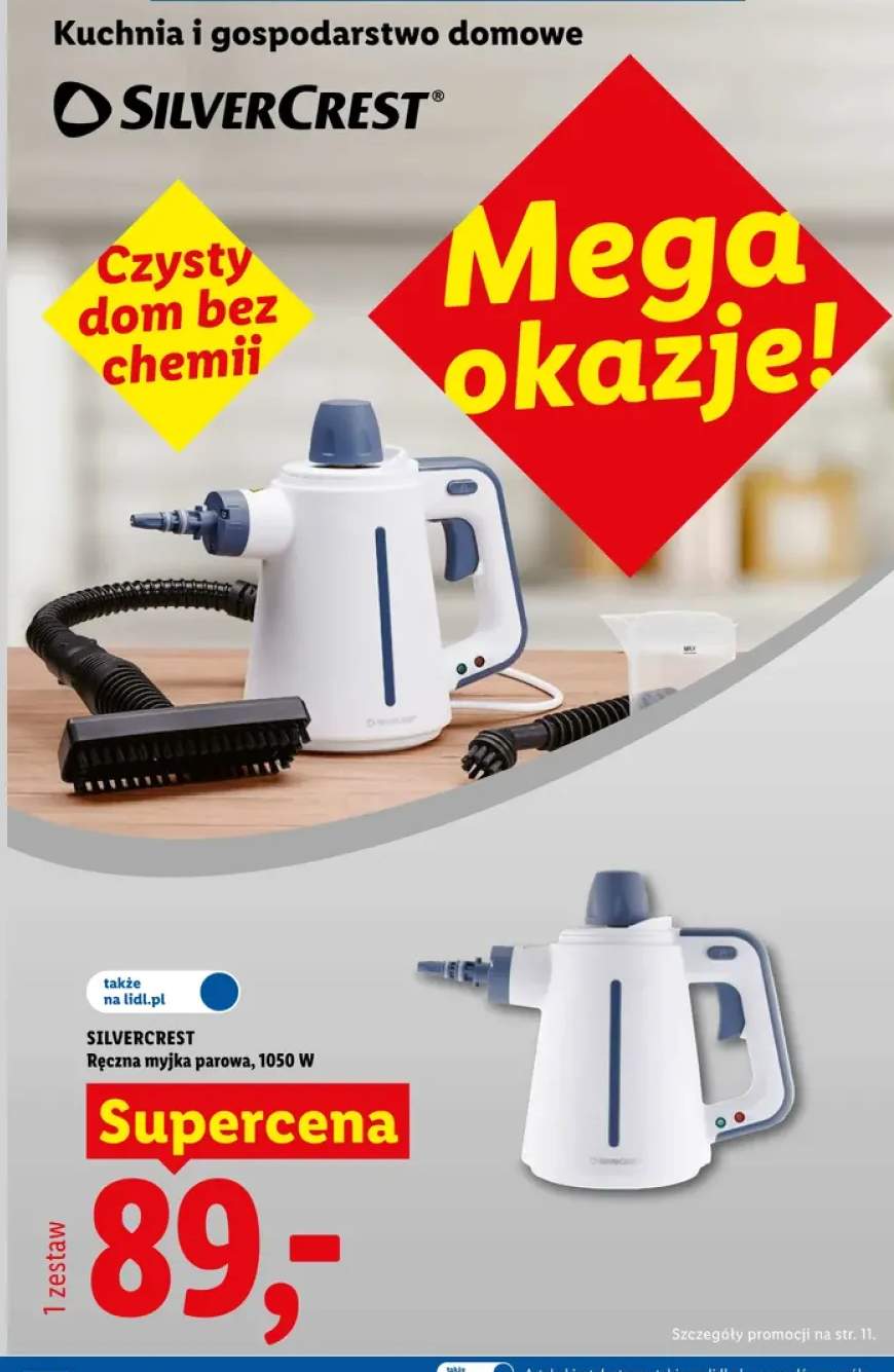 Ręczna myjka parowa Silvercrest