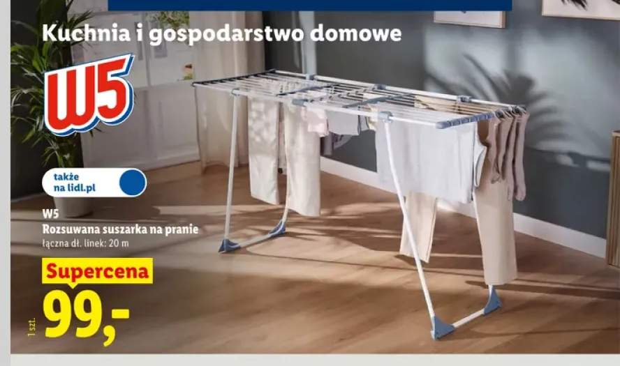 Rozsuwana suszarka na pranie W5