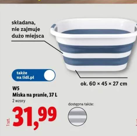 Miska na pranie 37 l W5