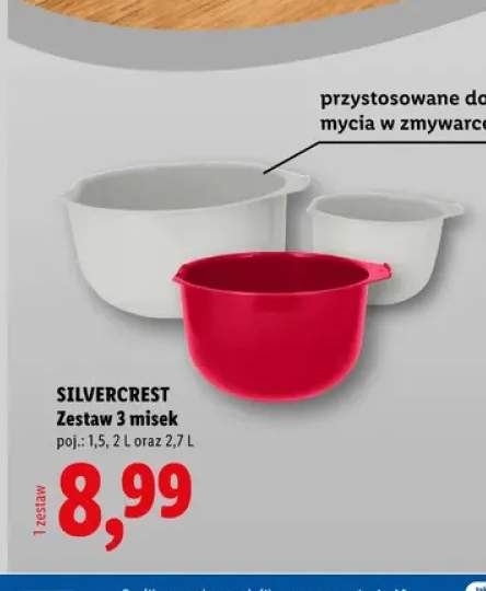 Zestaw 3 misek Silvercrest