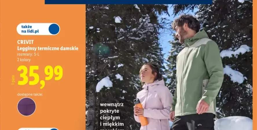 Legginsy termiczne damskie Crivit