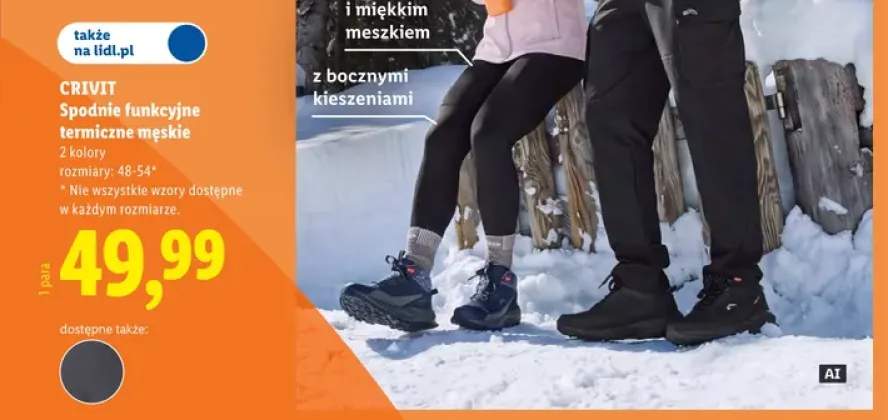 Spodnie funkcyjne termiczne męskie Crivit