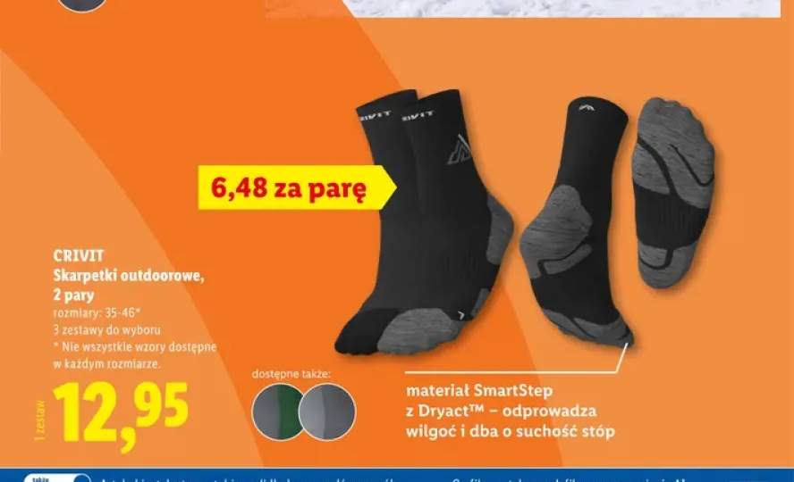 Skarpetki outdoorowe 2-pak Crivit