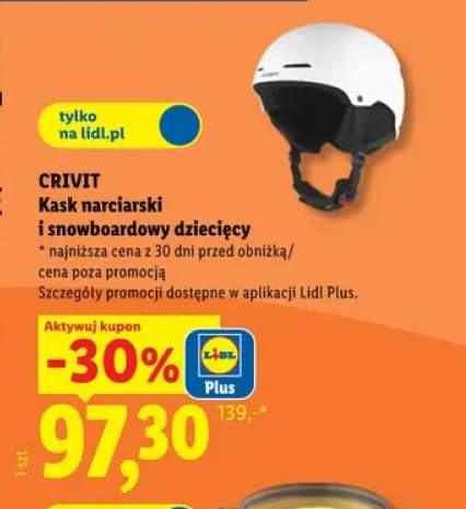 Kask narciarski i snowboardowy dziecięcy Crivit