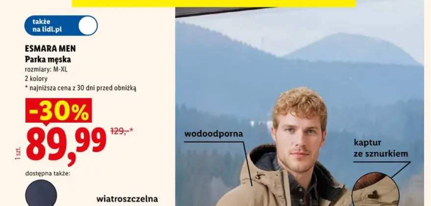 Parka męska