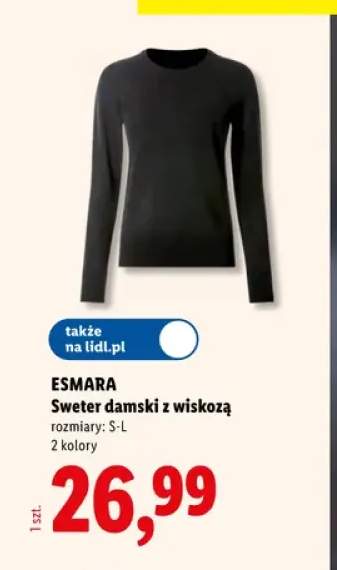 Sweter damski z wiskozą Esmara