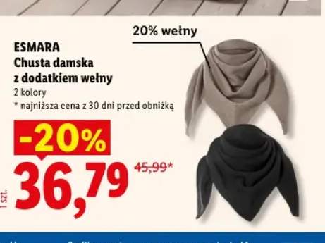 Chusta damska z dodatkiem wełny Esmara