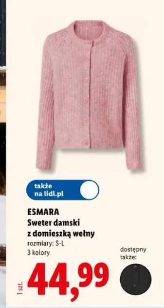 Sweter damski z domieszką wełny Esmara