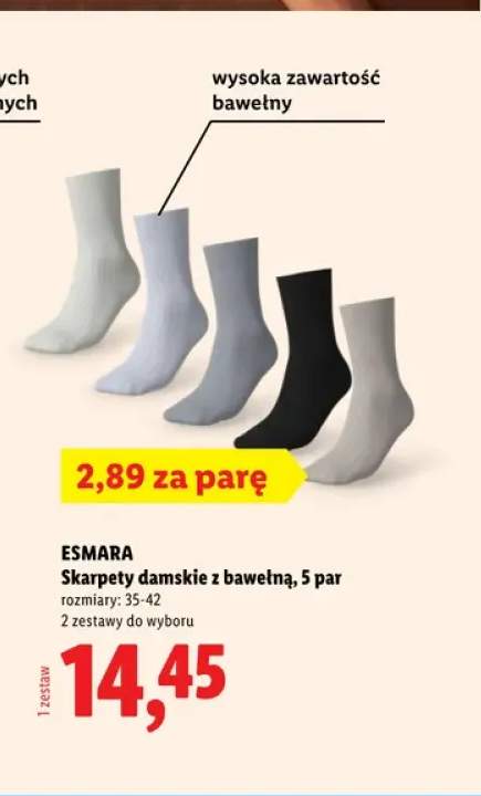 Skarpety damskie z bawełną 5 par Esmara