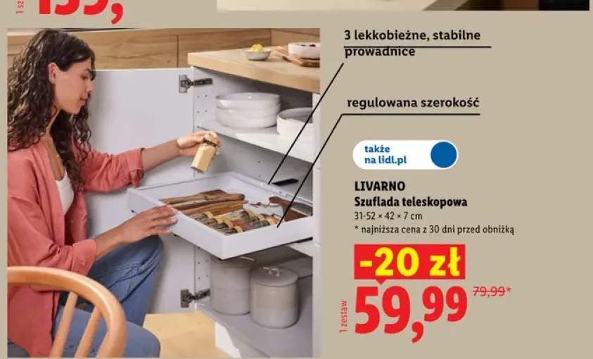 Szuflada teleskopowa Livarno
