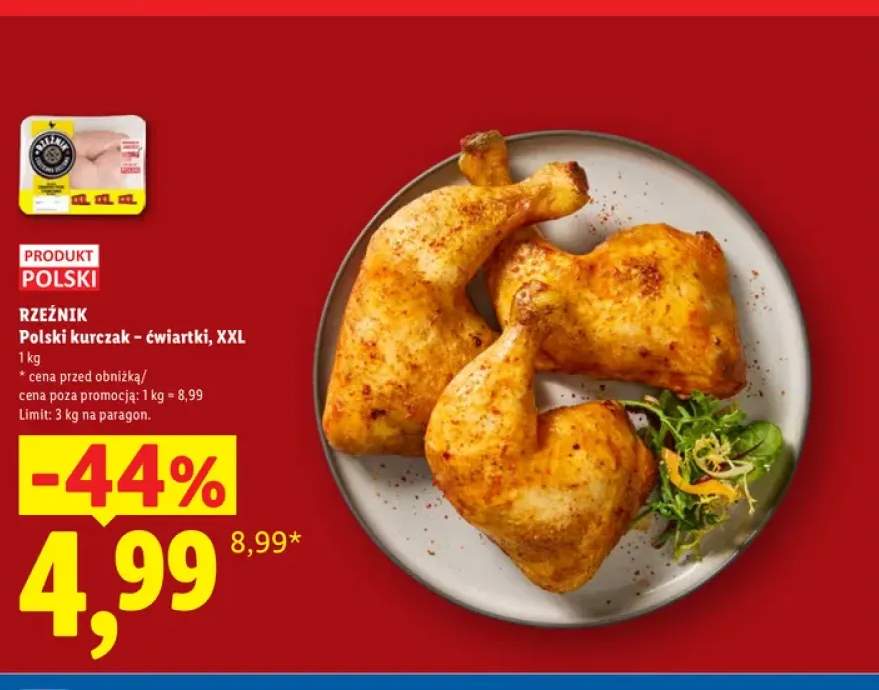 Polski kurczak ćwiartki XXL Rzeźnik