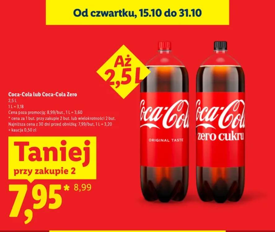 Napój gazowany Coca-Cola +1 wariant
