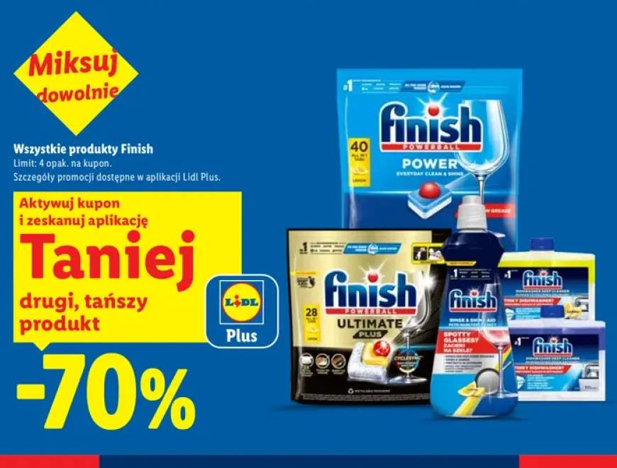 Produkty Finish +5 wariantów