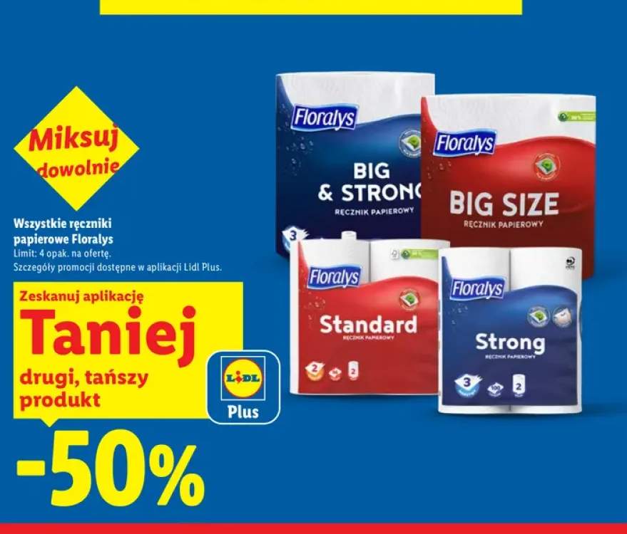 Ręczniki papierowe Floralys +4 warianty