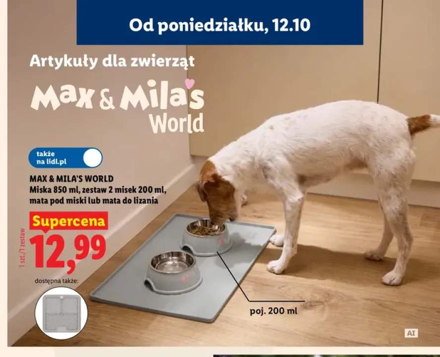Miska 850 ml Max & Mila's World +3 warianty