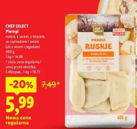 Pierogi ruskie Chef Select +4 warianty
