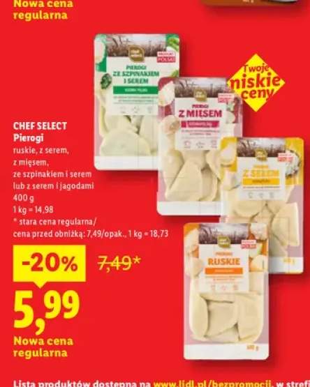 Pierogi ruskie Chef Select +4 warianty