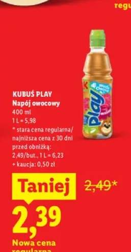 Napój owocowy Kubuś Play