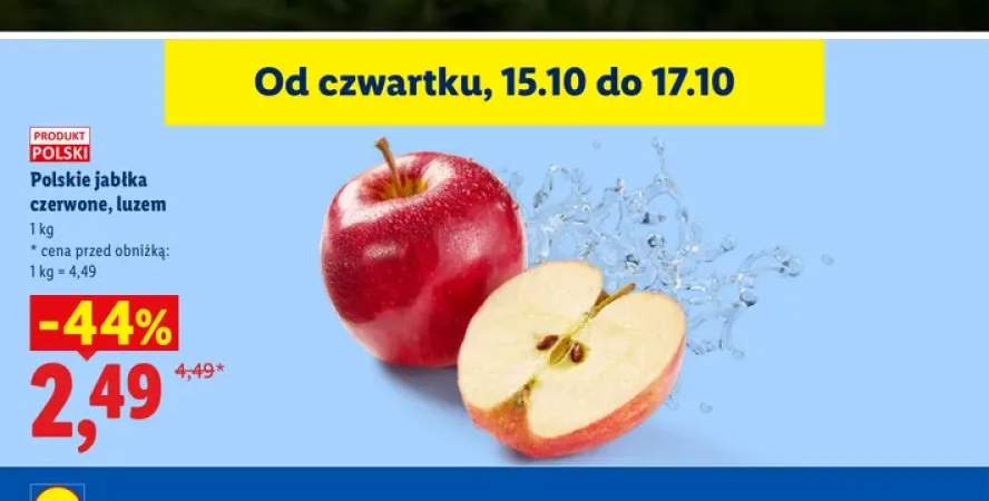 Polskie jabłka czerwone luzem