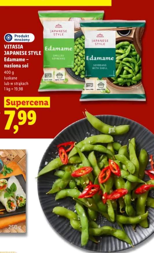 Edamame nasiona soi łuskane Vitasia Japanese Style +1 wariant