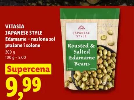 Edamame nasiona soi prażone i solone Vitasia Japanese Style
