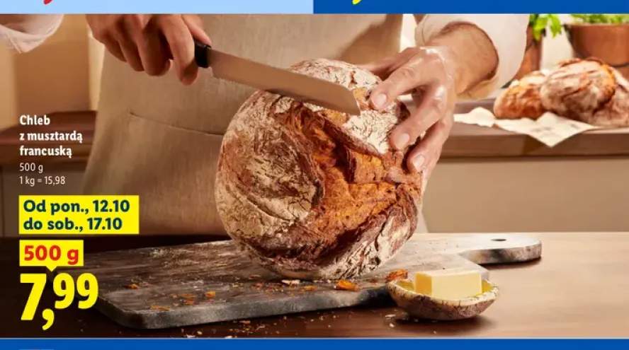 Chleb z musztardą francuską