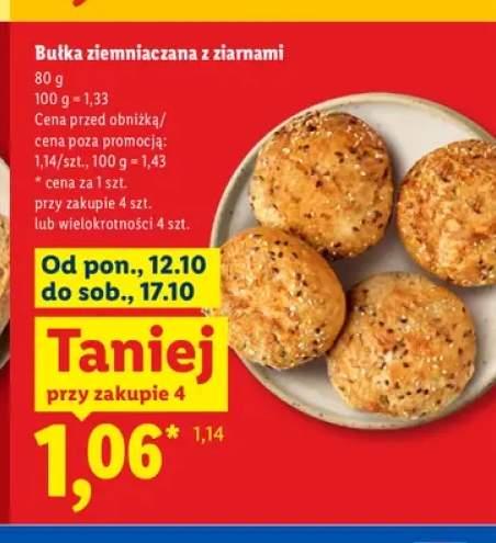 Bułka ziemniaczana z ziarnami