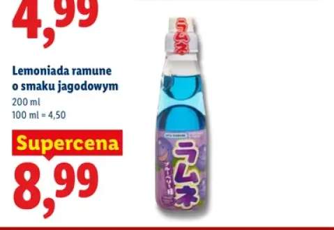 Lemoniada ramune o smaku jagodowym