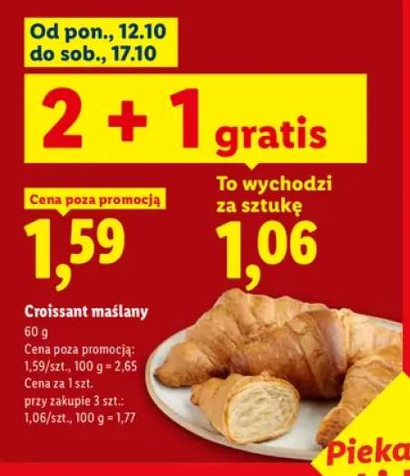 Croissant maślany Piekarnia Lidla