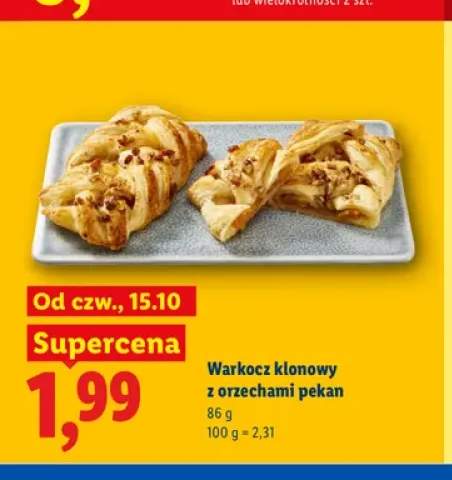 Warkocz klonowy z orzechami pekan Piekarnia Lidla