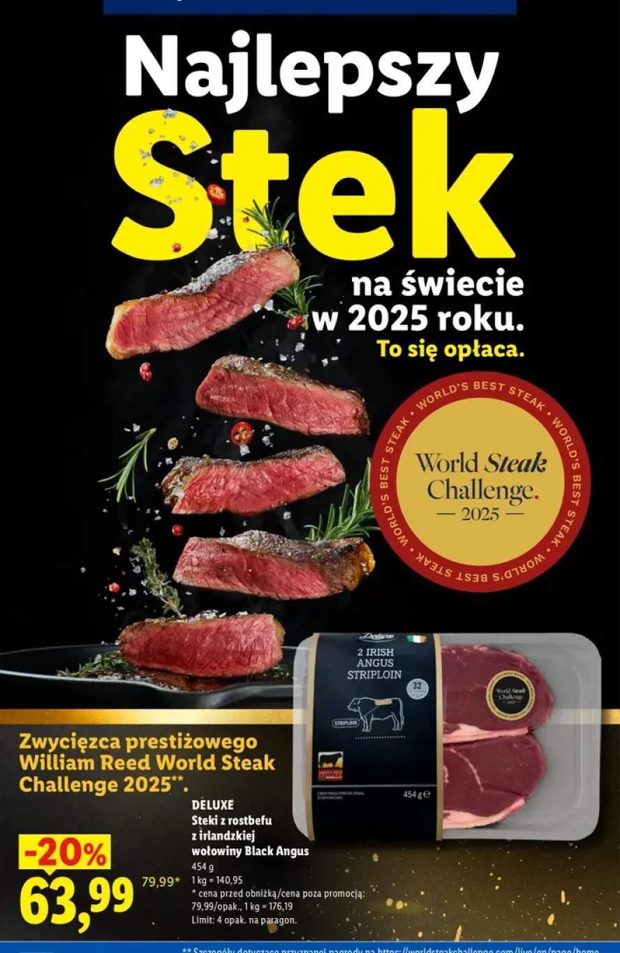 Steki z rostbefu z irlandzkiej wołowiny Black Angus Deluxe