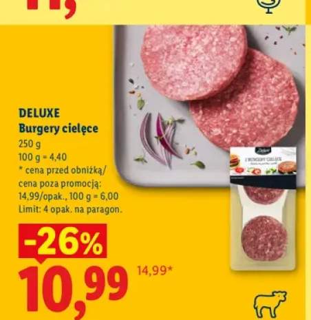 Burgery cielęce Deluxe