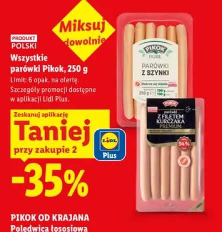 Parówki Pikok +2 warianty