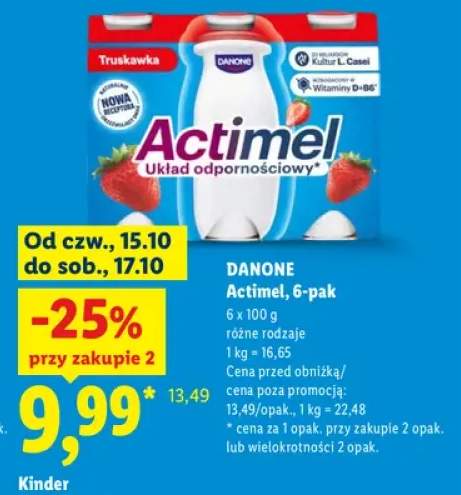 Napój jogurtowy Actimel 6-pak Danone