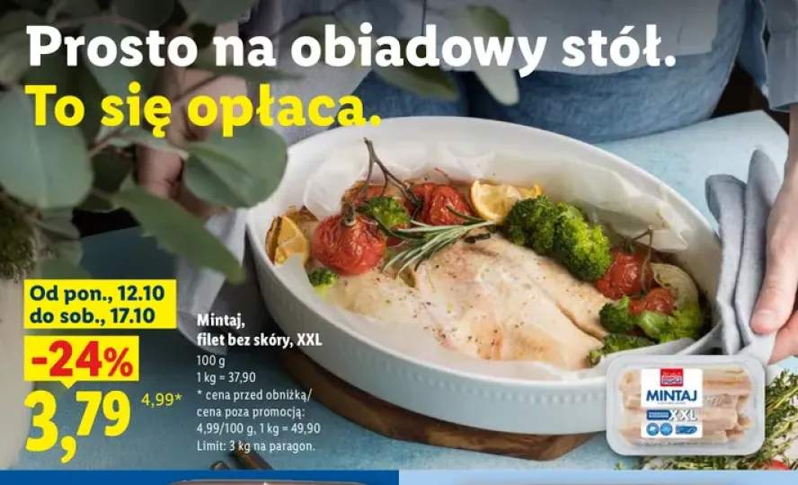 Mintaj filet bez skóry XXL Abramczyk
