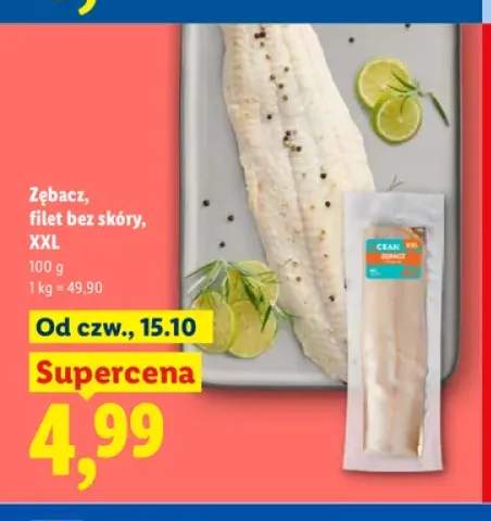 Zębacz filet bez skóry XXL Ocean