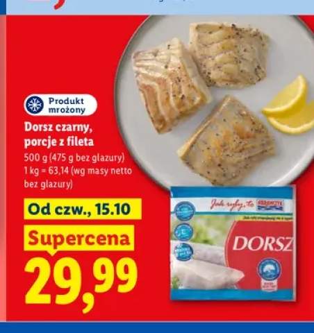 Dorsz czarny porcje z fileta Abramczyk