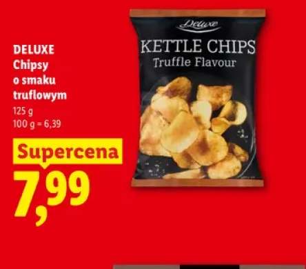 Chipsy o smaku truflowym Deluxe