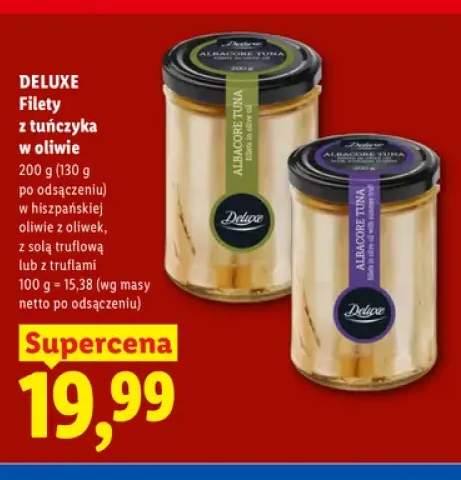 Filety z tuńczyka w hiszpańskiej oliwie z oliwek Deluxe +2 warianty