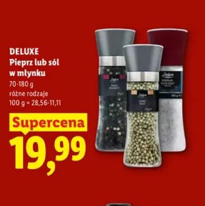 Pieprz kolorowy w młynku Deluxe +2 warianty