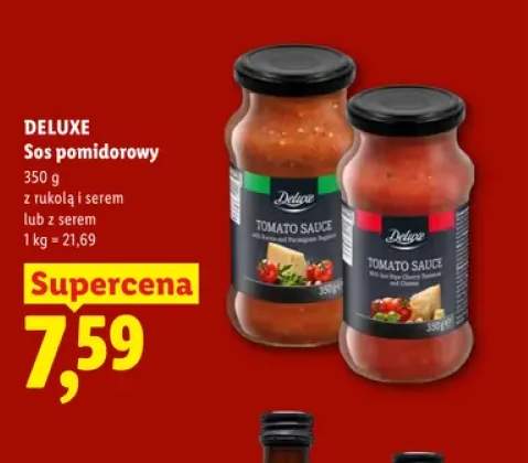 Sos pomidorowy z rukolą i serem Deluxe +1 wariant
