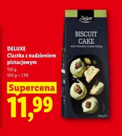 Ciastka z nadzieniem pistacjowym Deluxe