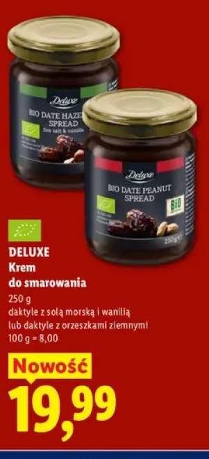 Krem do smarowania daktyle z solą morską i wanilią Deluxe +1 wariant
