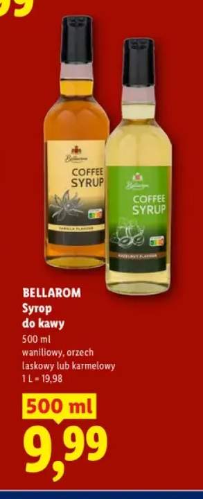 Syrop do kawy waniliowy Bellarom +2 warianty